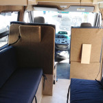 Interior photo of customized Sprinter Van
